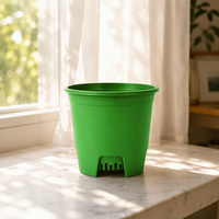 Pots à fleurs en PP légers de haute qualité avec trou de drainage et matériau biodégradable - Mini pots de jardin et pots d'intérieur pour bonsaï