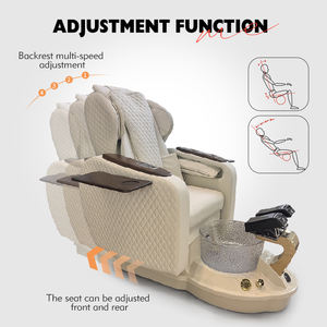 उच्च बैक फुट स्पा सिंहासन भारी-शुल्क समायोज्य बैकरेस्ट इलेक्ट्रिक रीक्लेनिंग पेडीक्योर कुर्सी सभी एक में - Product Image 5