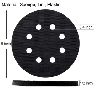 US Local Stock Ships In 24H Free Shipping USA 5 Inch Hook Loop Sanding Disc Soft Foam Interface Sander <strong>Buffer</strong> Backing Pad - Product Image 2