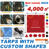 650GSM 1000D 0.5mm 100% Polyester ignifuge PVC bâche tissu rouleau vinyle bâche PVC enduit tissé bâche pour camion couverture auvents