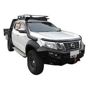 Accesorios directos de fábrica para automóviles, parachoques delantero, parachoques trasero con neumático, Jerrycan Carrier, cabrestante, barra de toro apta para Nissan Navara NP300