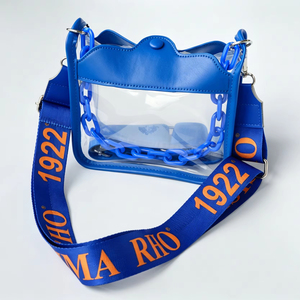 Bolso de Hombro Transparente de PVC Cómodo Sigma Riho 1922 con Correas Personalizables Reemplazables, Bolso Cruzado Personalizado para Hermandades - Product Image 1