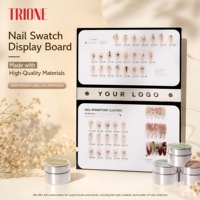 Livre de nuancier d'ongles en acrylique personnalisé avec logo, présentoir de couleurs pour nail art, échantillons de vernis gel pré-peints amovibles pour salon de manucure