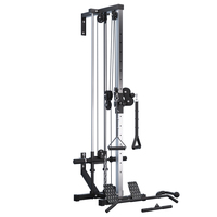 Estación de Poleas para Ejercicios de Dorsales, Multifuncional, Ajustable, Montada en Pared, con Máquina de Remo para Entrenamiento y Ejercicio