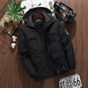 Men's Winter Soft Shell Jacket Winter Outdoor Thick <strong>Velvet</strong> Fleece Oversize Windbreaker <strong>Coat</strong> - Product Image 3