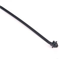 Attaches de câble en nylon noir réglables Bande de reliure en plastique autobloquante avec boucle de fixation Sangle d'enveloppement de voiture fiable et attache à fermeture éclair