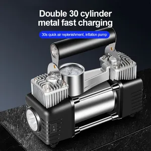 <span class=keywords><strong>Gonfleur</strong></span> de pneu à double cylindre Pompe à air de pneu de voiture <span class=keywords><strong>rapide</strong></span> automatique <span class=keywords><strong>Gonfleur</strong></span> de pneu portable - Product Image 5