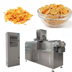 Maquinaria de fabricación de copos de maíz, línea de producción de cereales para desayuno, máquina de extrusión, maquinaria extrusora