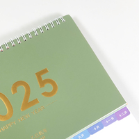 Grosir desain kustom warna penuh 2025 2026 baru tahunan bulanan kalender dinding Braille kalender dinding cetak Logo kalender gaya