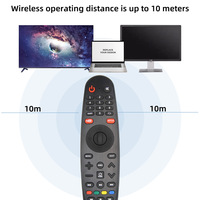 Reemplazo de control remoto universal para TV, versión infrarroja de AIR MOUSE, uso para control remoto LG con teclas de acceso rápido