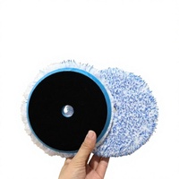 Outils de polissage de voiture ronds en microfibre 3 étapes de haute qualité, tampons de lustrage personnalisables avec support OEM pour l'entretien de la carrosserie automobile