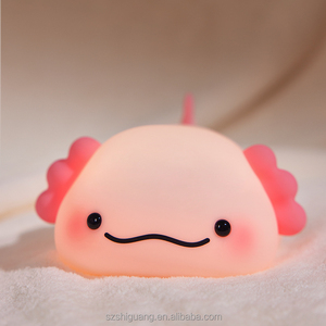 EGOGO-Lámpara LED para mesita de noche con diseño de Axolotl, minilámpara recargable de silicona para decoración de dormitorio y sala de estar - Product Image 2