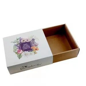 Custom high quality paper packaging box for handmade cosmetics paper boxes for candle/soap/muffin cakes