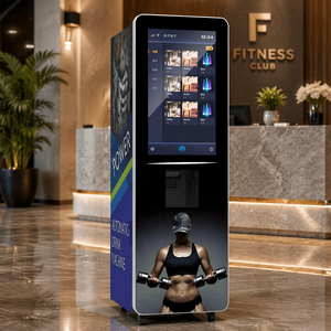 Vertical <b>Touch</b> <b>Screen</b> 6 Flavors Automatic Protein <b>Coffee</b> Milk Powder Drink Self Service Vending <b>Machine</b> - Product Image 1