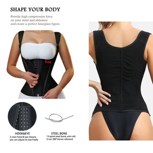 Faja Reductora de Cintura Transpirable de Alta Compresión con 13 Varillas de Acero, Material de Spandex/Nailon, Color Rosa, 2026 - Product Image 6