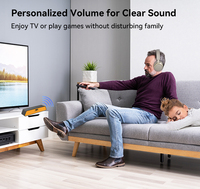 Émetteur-récepteur audio Bluetooth 5.4 LE, adaptateur 2-en-1, compatible Auracast, LC3 à faible latence pour 2 casques, TV, PC