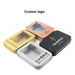 Vierkante Kleine Metalen Universele Usb Flash Drive Case Sieraden Rechthoekige Raam Ijzeren Doos Hand Spinner Verpakking Blikken Doos - Product Image 4