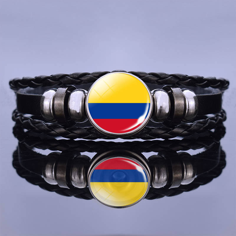 80 Models Caribbean Colombia Flag Map Tie Clip Lapel Pin Ring Brooch Cuff  Link Necklace Bracelet Earrings Key Chain Jewelry Set