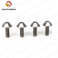 TITST M6X12/15/20/25mm Allen payung kepala baut Titanium sepeda motor baut sekrup cakram segi enam kepala sekrup