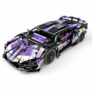 Nouveaux blocs de construction <span class=keywords><strong>Barka</strong></span> Racing pour garçons et filles, jouet éducatif DIY, 40 pièces en plastique ABS, thème animaux et nature - Product Image 1