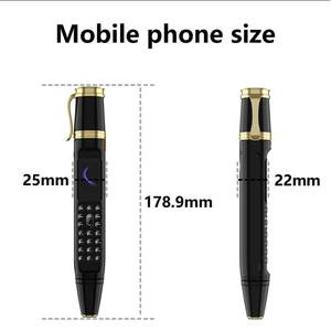 Téléphone portable BM111 de style stylo, double SIM en veille, voix magique, composeur Bluetooth, caméra arrière, radio FM, petit ventilateur, bouton téléphone portable 2G - Product Image 5