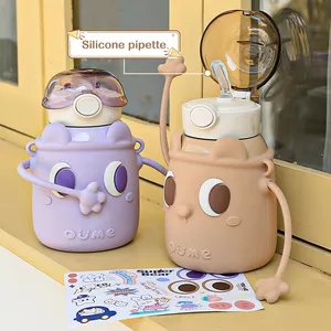 New dễ thương thép không gỉ chân không phích cup chai nước cho trẻ em thiết kế cổ điển thẳng Cup cho quà tặng doanh nghiệp