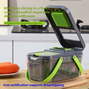 Wholesale 22 Pcs Handheld Vegetable Cutter Multifunctional Heavy Duty Fruit Slicer Set Kitchen Grater Kit - Product Image 5