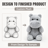 Porte-clés en peluche hippopotame personnalisé, fabrication directe d'usine, OEM ODM pour marques privées et commandes en gros