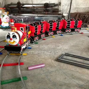 Fuar alanı çocuklar mini thomas elektrikli oyuncak tren