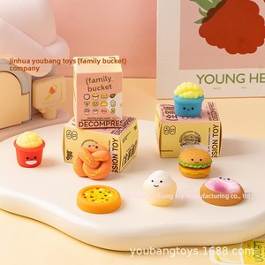 Qianqu Family Bucket Blind <span class=keywords><strong>Box</strong></span> Squeeze-and-Pop <span class=keywords><strong>Burger</strong></span> Pizza Gelato; Palline Antistress in Plastica per Bambini, Giocattolo Decompressione 14+ - Product Image 3