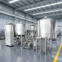 Équipement de brassage commercial pour bière artisanale à 10 barils, projet clé en main avec une capacité de 1500 L et une garantie de 5 ans