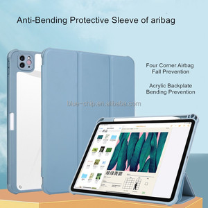 Funda de tableta para <span class=keywords><strong>Ipad</strong></span> Pro de 11 ''y <span class=keywords><strong>2022</strong></span> pulgadas, diseño robusto, 4 esquinas, antigolpes, con ranura para bolígrafo incorporado, Air 5, novedad de 12,9 - Product Image 4