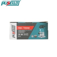 PUSELLO Professioneller Holztrimmer 580W Hochgeschwindigkeits-3000RPM Elektrischer Trimmer mit Einstellbarer Tiefe für Holzbearbeitung