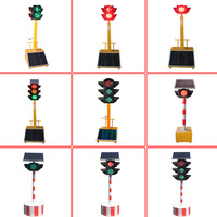 Feux de signalisation routière LED en aluminium Guangan, feux clignotants rouges/jaunes/verts, sécurité routière, avertissement pour les trottoirs, alimentation solaire/AC