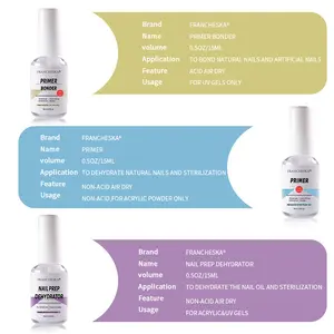Alta qualità all'ingrosso gel uv nail primer bonder professionale fast air dry nail primer e disidratatore