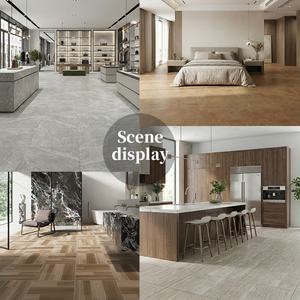 Carrelage en porcelaine imitation <span class=keywords><strong>travertin</strong></span> crème architectural, veinage linéaire mat pour revêtement de sol intérieur contemporain - Product Image 4