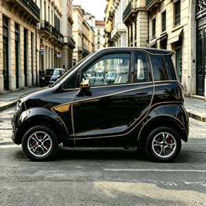 Voiture électrique mini L6e homologuée norme européenne, deux places, vitesse 45 km/h, moteur 3 kW entièrement personnalisable, faible coût d'exploitation - Product Image 6