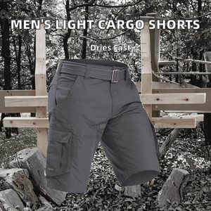 กางเกงขาสั้นคาร์โก้ผู้ชาย ลดราคาพิเศษ ผ้าฝ้ายถัก 100% เอวกลาง แห้งเร็ว น้ำหนักเบา มีสินค้าพร้อมส่ง - Product Image 2