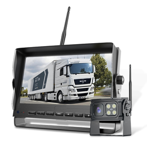 Cámaras para Automóviles con Visión Nocturna Delantera y Trasera, Kit de Cámara de Reversa con Detección de Movimiento para Autobús, Camión, Camioneta, Inalámbrico-N-1 Reverse B - Product Image 1