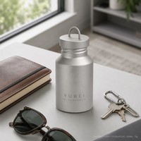 Bouteille d'eau en titane pour sports de plein air, ensemble de gourdes en titane pur, tasse saine portable pour eau bouillante, tasse de voyage