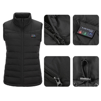 MIDIAN hiver saison froide chasse DC 7.4V Rechargeable électrique 15 Zones chauffage Gilet thermique gilet chauffant pour les femmes