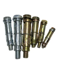 M6 M10 M12 acier au carbone grade 4.8 8.8 zingué galvanisé Heavy Duty Expansion Shield Anchor fix bolt for concrete