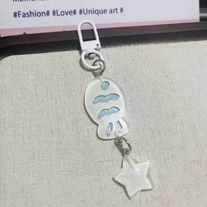 Q Y Cute <b>Sweet</b> Little Fish Keychain Cartoon Resin Keychain Lovely Bag Pendant Earphone Case Hanging Decoration Pink Taiyaki Keyc - Product Image 5