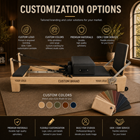 Meistverkauftes Hochwertiges Eichenholz Pilates Reformer Core Bett Pilates-Maschine Kommerzielles Holz-Pilates-Gerät