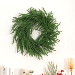 <span class=keywords><strong>Guirlande</strong></span> de <span class=keywords><strong>guirlande</strong></span> de faux pin réaliste de noël 6ft /9ft pour la décoration de la maison de noël escalier intérieur garde-corps cheminée à l'extérieur - Product Image 5