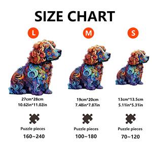 Hamaileon Best Seller 3D ahşap bulmaca özel lazer kesim yavru köpek eğitici oyuncak - Product Image 2