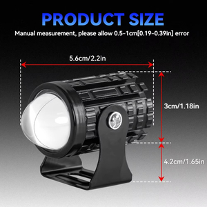 Feux auxiliaires LED pour moto, lumière blanche, lumière jaune, lampe de route avant, conduite de nuit - Product Image 5