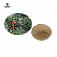 Extracto de Raíz de Ruscus Aculeatus en Polvo, 10% Ruscogenina, Saponina Natural de Plantas para Suplementos Dietéticos, Grado Alimenticio