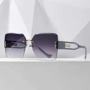 2024 wholesale designer sunglasses italian oversized sunglasses rectangular over size sunglasses for women