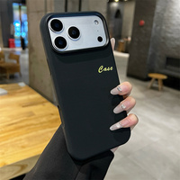 Étui magnétique de luxe en silicone liquide avec cadre métallique pour appareil photo, coque souple 3D à pois pour iPhone 15 16 17 Pro Max